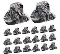 Lanxitown Cowboy Hat Protector - 20pcs Dust & Waterproof Covers, Keeps Hats Safe from Dust and Rain, Transparent, One size