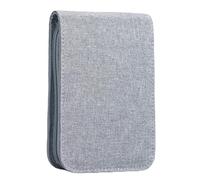 Lanxivi 12 Fountain Pen Case, Rollerball Pen Case Gray Color, Waterproof Canvas Pen Display Holder Organizer Bag