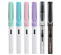 Lanxivi Calligraphy Fountain Pen Set, 6 Assorted Tip Sizes and Color for Art Drawing and Writing Signature