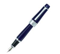 Lanxivi Duke 2009 Charlie Chaplin Dark Blue Fountain Pen Fine Nib, Modern Classic Design Collection Heavy Pen with Pouch
