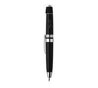 Lanxivi Majohn A3 Black Fountain Pen Silver Trim Retractable Extra Fine Nib, Press and Twist Style Pen with Converter Case Set
