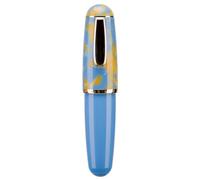 Lanxivi Majohn Q1 Fountain Pen with Extra Fine Nib, Sky Blue Acrylic, Little Fat Man Pipette, Refillable Pocket Pen with Large Capacity