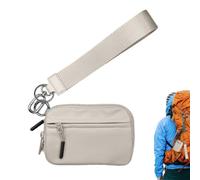 Lanyard Card Case Zippered Key Pouch Lipstick Purse Portable Coin Key
