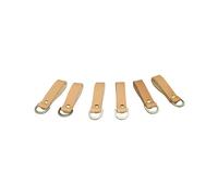 Lanyard Loops for Tan Leather Belts - 6 Pack - Tool Tethers