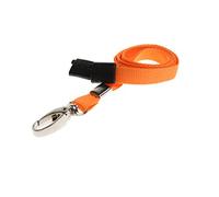 Lanyard Neck Strap ID Card Pass Badge Holder for NHS, Teachers, Staff, Work Office, Schools (Pack of 10) by ID Card It (Orange)
