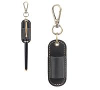 Lanyard Pen Clip, Anti-Lost Portable Leather Storage Case, Notebook Pen Holder, for Pencil Notepad Home Couch Bedside Classroom Dorm Hospital Offices School Hotel Room Tabletop