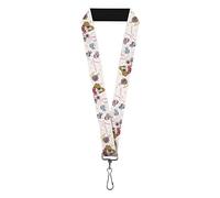 Lanyard Sleeping Beauty Aurora and Fairy Godmothers Pose with Script, Sleeping Beauty, 22" x 1"