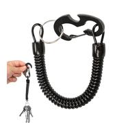 Lanyard with Carabiner for Keychains | Keychain with Retractable Cord, Elastic Safety Anti-Lost Strap for Backpack Diving Women Belt Work