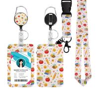 Lanyard with Card Holder, Durable Comfortable Lanyards & ID Card Holder, Waterproof ID Badge Holder for Women - Ideal for Office Work, School, Travel, Events, Nurses, Teachers (Stationery Bee)