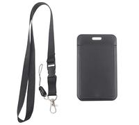 Lanyard with Card Holder Water Resistant Sliding ABS Case with Secure Lobster Clasp and Detechable Neck Strap Heart Shaped Phone Multi Functional Access Work Badge with Lobster Clasp Fashionable