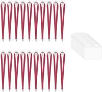 Lanyard with Clear Card Holder, Assorted Colours, Id Card Holder (20x Red)