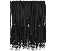 Lanyards for Neck 100PCS, Black Card Holder Neck Strap Lanyards Safety Staff Holder with Metal Swivel Hook for ID Card Badge Holder, Personalised Lanyard for Keys Student Nurse ID Card Badge Lanyard