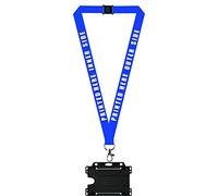 Lanyards Personalised X 1 Comes with ID Card Holder, We can Print Any Event, Any Location, Any Date, Printed Neck/Lanyard. Personalised ID Neck Strap Lanyard. Lanyard for Holding a Name Badge (Blue)