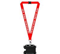 Lanyards Personalised X 1 Comes with ID Card Holder, We can Print Any Event, Any Location, Any Date, Printed Neck/Lanyard. Personalised ID Neck Strap Lanyard. Lanyard for Holding a Name Badge (Red)