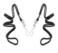 Lanyards Safety Black Lanyards Neck Flat Premium Breakaway Badge Lanyard with J-Hook (2)
