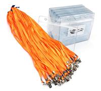 Lanyards with id Holder Name Badges 50 Pcs Horizontal Name Tag Badge Id Card and 50 Pcs Lanyard