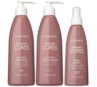 L'Anza - Bundles Trio: Healing Curls Butter Shampoo 236ml, Butter Conditioner & Curl Boost Activating Spray 177ml for Women, sulphate-free