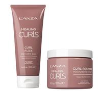 L'Anza DUO Healing Curls Flex Memory Gel 200ml & Healing Curls Restore Moisture Treatment 177ml