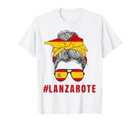 Lanzarote Spanish Lady Spain Flag T-Shirt