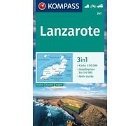 Lanzarote WK 241: 3-in-1 hiking map with activity guide and detailed maps