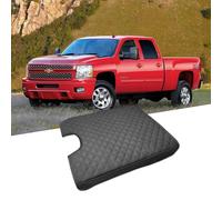 LANZMYAN Compatible with Chevy/Chevrolet/GMC Armrest Center Console Cover Protector,Leather Anti-Scratch for Silverado Tahoe Sierra Yukon Suburban 2007-2013 Jump Seat Console（Rhombic Grid）
