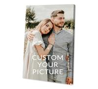 LANZOL Custom Canvas Prints with Your Photos DIY Framed Canvas Customized Wall Art Personalized Canvas Pictures for Wedding, Family, Baby, Pets, Home Office Decor 60x80 cm