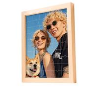 LANZOL Personalised Jigsaw Puzzle Custom Photo with Frame, 35 Pieces Pets, Portraits, Landscapes Image Ideas Gifts for Family Friend Loved (Vertical 15x10CM)