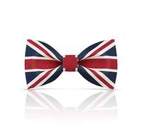 Lanzonia Boy's Novelty Bow Tie Kid's Patriotic Union Jack Flag Designer Bowtie for Holiday Birthday