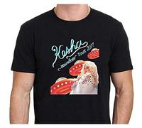 LAO-WANG Casual T-Shirt Kesha Rainbow Tour 2017 Pop Singer Men's Black M