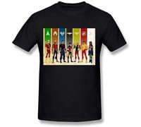 LAO-WANG Street T-Shirt Men's Young Justice Black Black 3XL