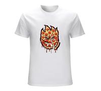 LAO-WANG Unisex T-Shirt Men's Printing Spitfire Wheels Black S