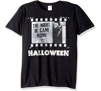 LAO-ZHANG Halloween The Movie Film Strip Adult Short Sleeve T-Shirt M Black