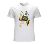 LAO-ZHANG Mens Black Horror T-Shirt House On Haunhill Vincent Price B-Movie S
