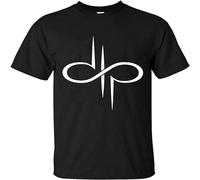 LAO-ZHANG Men's Devin Townsend Cotton Soft T-Shirt L Black