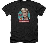 LAO-ZHANG Men's Nurse Jackie Logo Adult T-Shirt 3XL Black