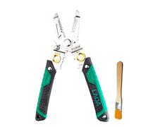 LAOA 8 in 1 Stainless Steel Wire Stripper Wire Cutter Electrician Tools for Stripping,Side Cutting,Cutting,Crimping,Splitting,Winding,Clamping