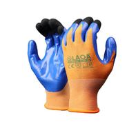 LAOA Electrical Insulated Work Gloves 400V Shock Flame Retardant Nitrile Coated Touchscreen Compatible Safety Gloves for Electrician NEV Repair Construction Warehouse (5pcs)
