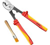 LAOA VDE Insulated Cable Cutter Protection Against Electric Shock Wire Stripper Tool Cable Scissors Manual Tool,10inch with 1pc Brush