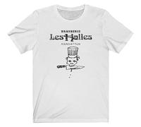 LAOCHUANZHANG Vintage Looking Brasserie Les Halles T-Shirt Anthony Bourdain's Old Restaurant White White L
