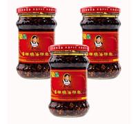 Laoganma Crispy Chilli in Oil 210g (Pack of 3)