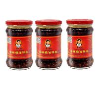 Laoganma Crispy Chilli in Oil 210g (Pack of 3)