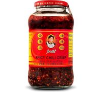 Laogańma Crispy Chilli Oil Spicy Hot Sauce 23.63 oz (670g) XL Size Jar - Restaurant Size, Authentic Chinese Chili Oil with Crunchy Bits