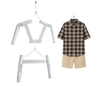 Laohucai Body Shape Clothing Display Hanger, 2-in-1 Convertible Hanger, Transform Clothing/Trouser Display Hangers for Retail Boutique Photography Show, for Clothes and Pants