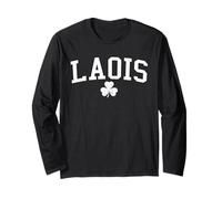Laois Ireland St Patricks Day Retro Distressed Shamrock Long Sleeve T-Shirt
