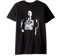 LAOJIA YUCANG Alfred Hitchcock Silhouette T-Shirt Graphic Tee Printed Top Mens Black Shirt XXL
