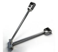 LAOJIEDAO 2-in-1 Hand Seamer for Standing Seam Metal Roofs, Mechanical Lock Panel Roofing Tool for Roofer, Double Fold Sheet Metal Seamer Crimper Bender for Aluminum and Steel Roof System (Silver)