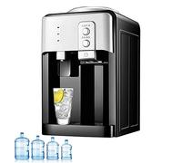 LAOJIN Water Cooler,220V Electric Water Dispenser,Bottle-Fed Deluxe Ambient and Cold Water Dispenser. Easy to set up, mains plug socket required. Ideal for home and small business use