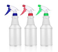 LAOJU Spray Bottles Water Spray Bottle for Cleaning 750ML Trigger Sprayer Empty Plastic Spraying Bottles with Mist and Jet Setting for Household Gardening Plant and Watering 3 Pack