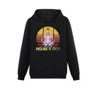 Laolaifu Men's Hoody Sweatershirt Letterkenny Pitter Patter Figure It Out Vintage Retro Do not bleach Black S