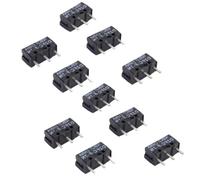 LAOMAO D2FC-F-7N Micro Switches 10 PCS - Ultra-Compact Mouse Switches for Repair & Replacement, Compatible with Logitech, Razer, Microsoft IntelliMouse, Dell, IBM & Others